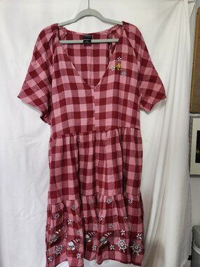 BoxLunch Exclusive Snoopy Woodstock Christmas Dress 3X Peanuts Holiday Dress